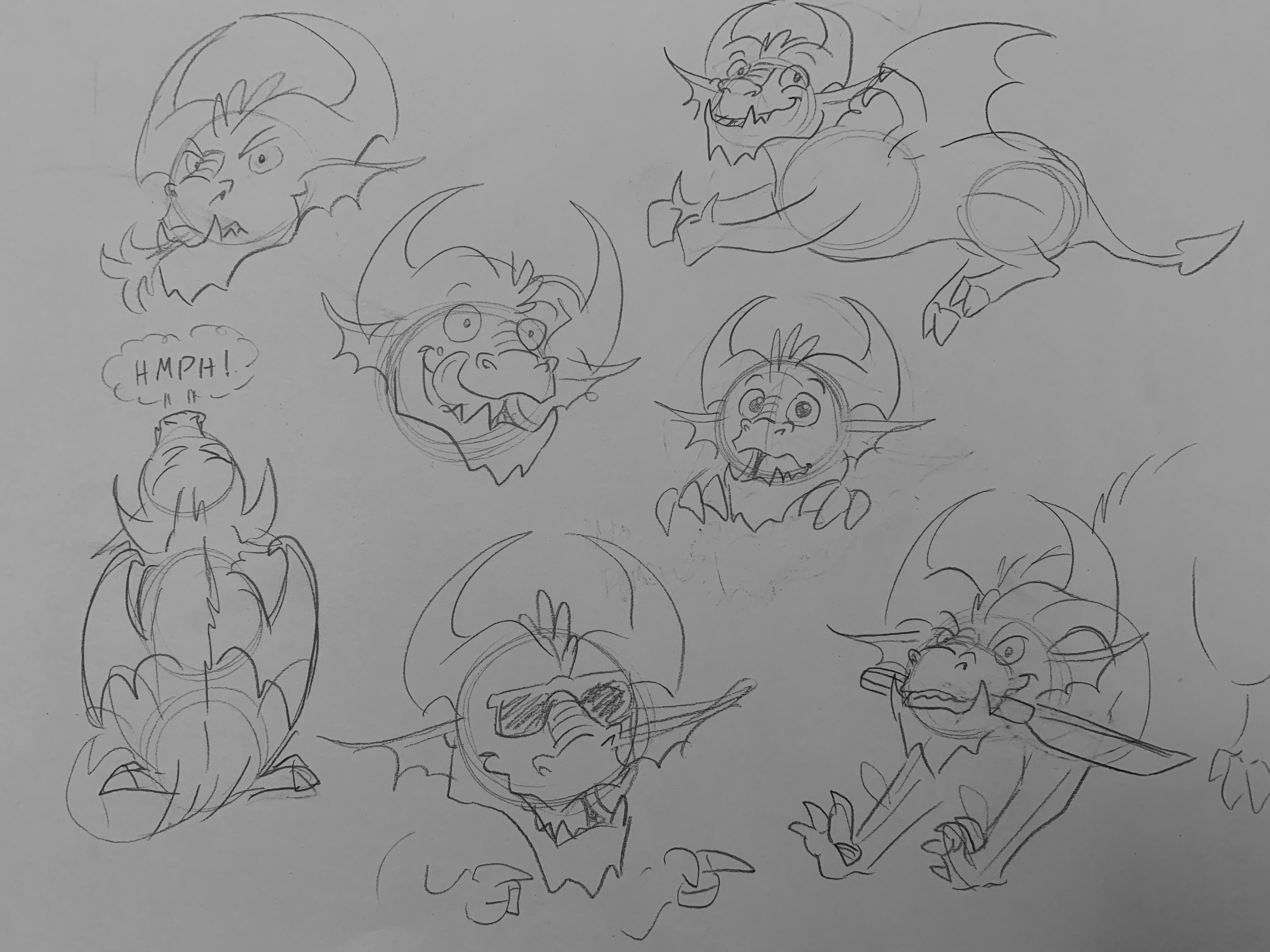 Another collection of rough sketches.